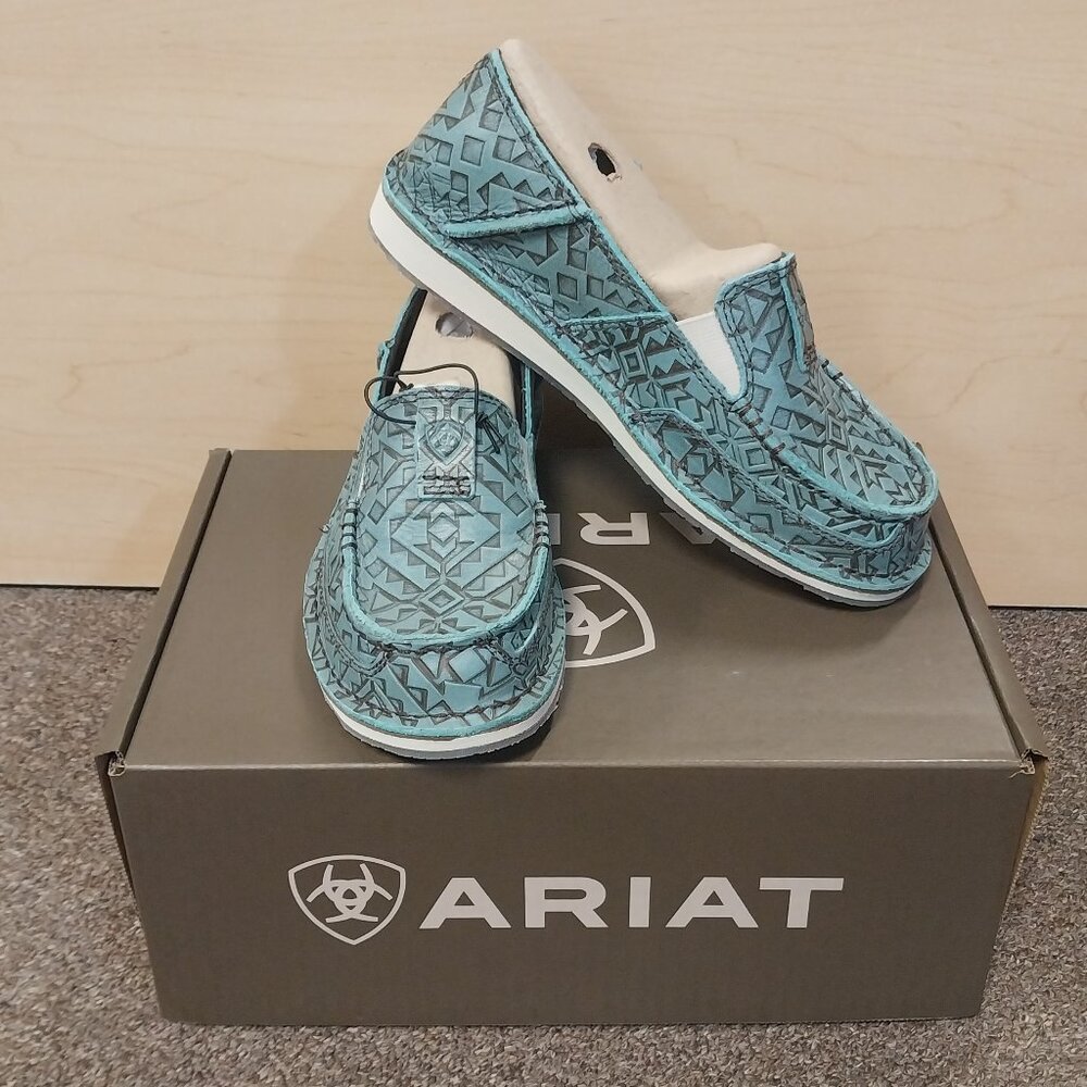 Ariat Women's Cruiser Shoe - Turquoise Blanket Emboss